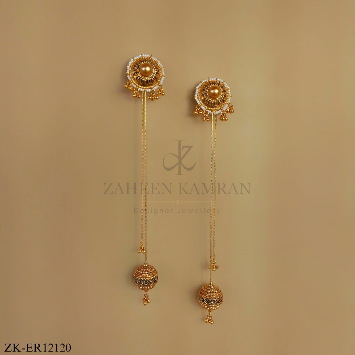 CIRCULAR CHAIN EARRINGS