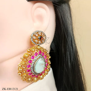 PINK ZIRCONIA EARRINGS