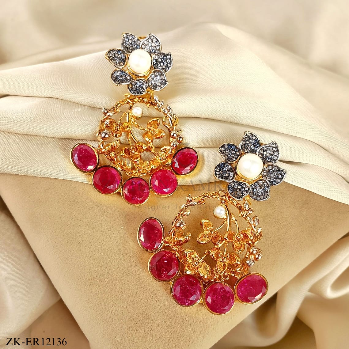 PINK ZIRCONIA EARRINGS