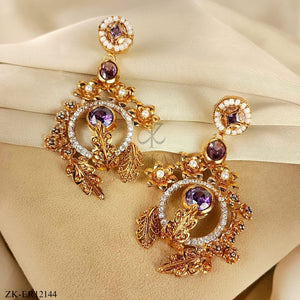 AMETHYST FLORA EARRINGS