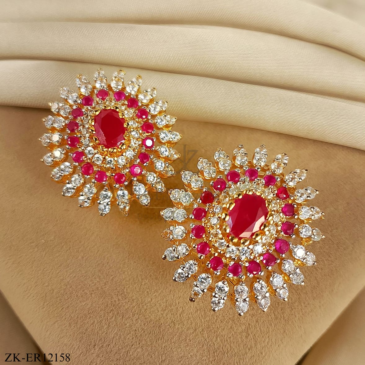 PINK ZIRCONIA EARRINGS