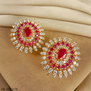 PINK ZIRCONIA EARRINGS