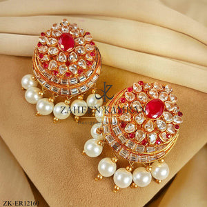 PINK ZIRCONIA EARRINGS