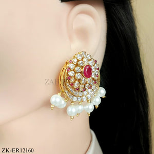 PINK ZIRCONIA EARRINGS