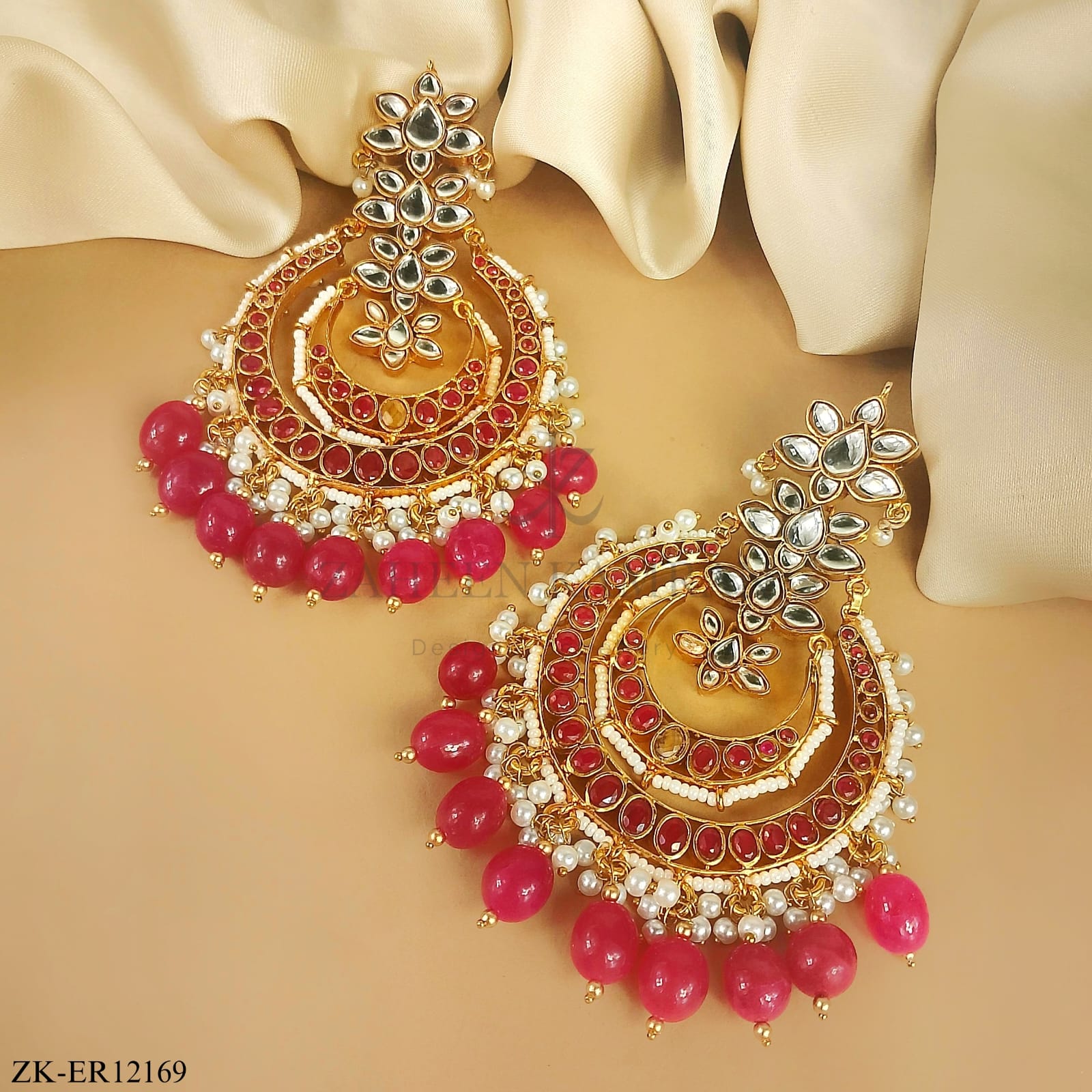 PINK ZIRCONIA EARRINGS