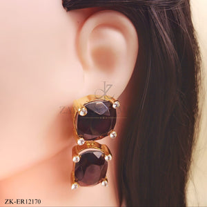 COFFEE STONES EARRINGS