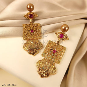 PINK ZIRCONIA EARRINGS