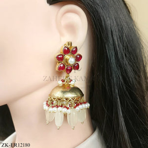 RUBY FLORAL EARRINGS