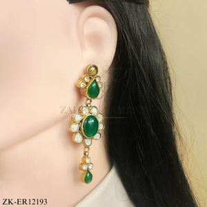 FLORA EMERALD EARRINGS
