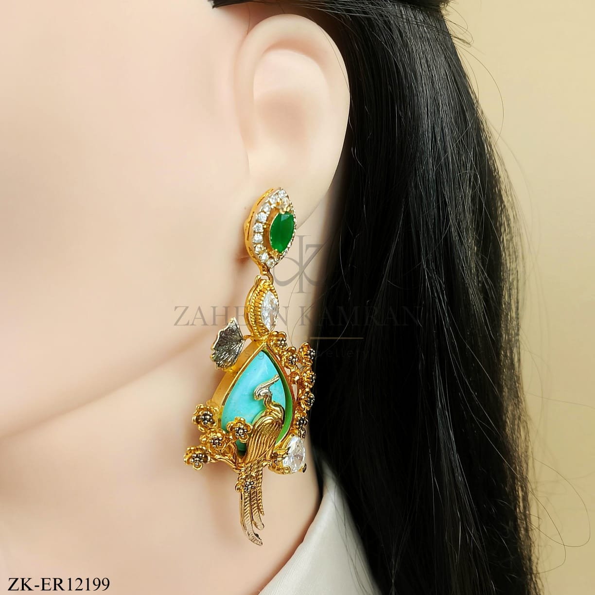 PEACOCK EARRINGS