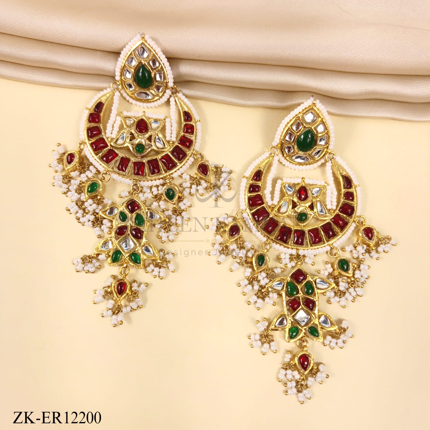 RUBY EMERALD EARRINGS
