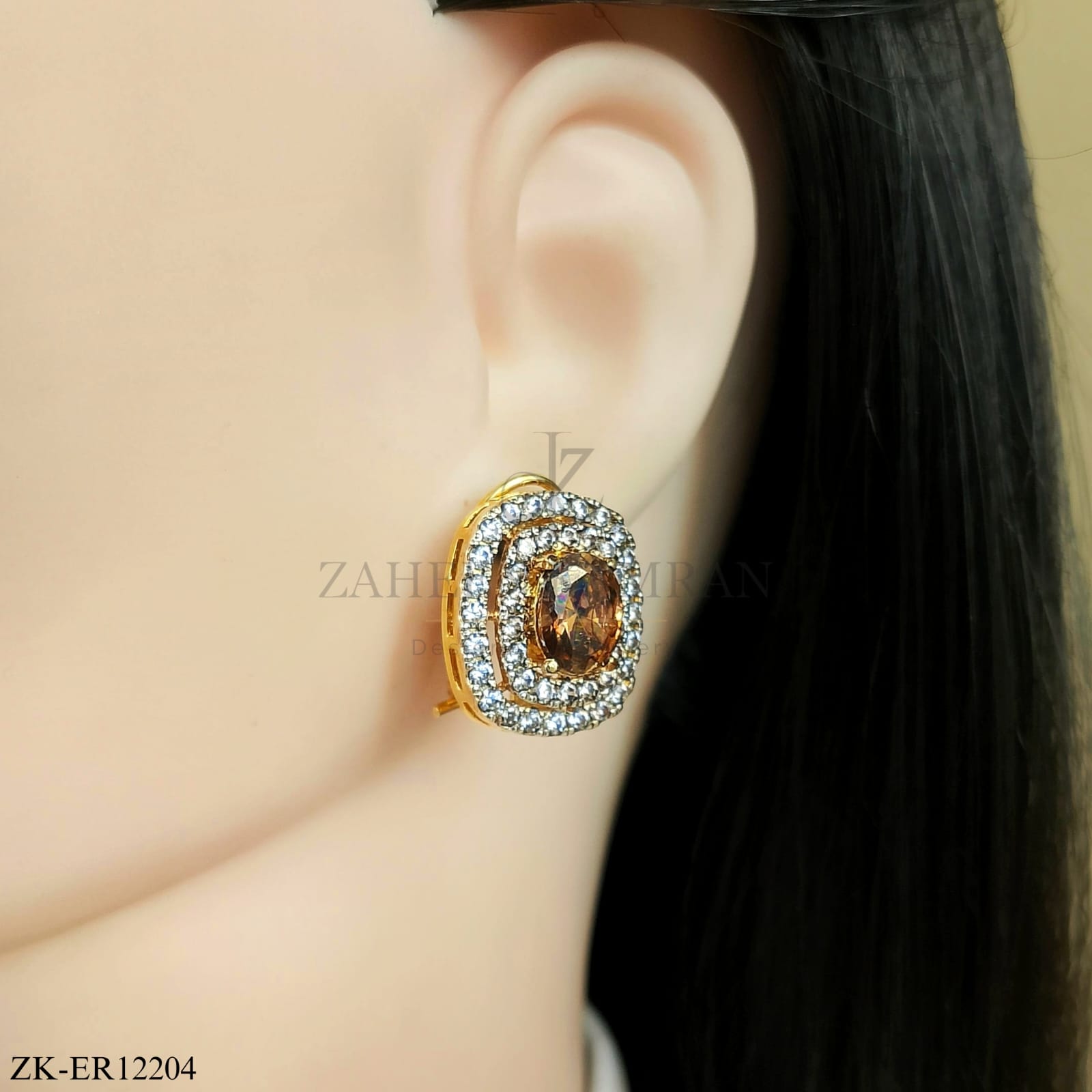 COFFEE STONE EARRINGS