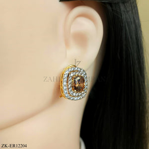 COFFEE STONE EARRINGS