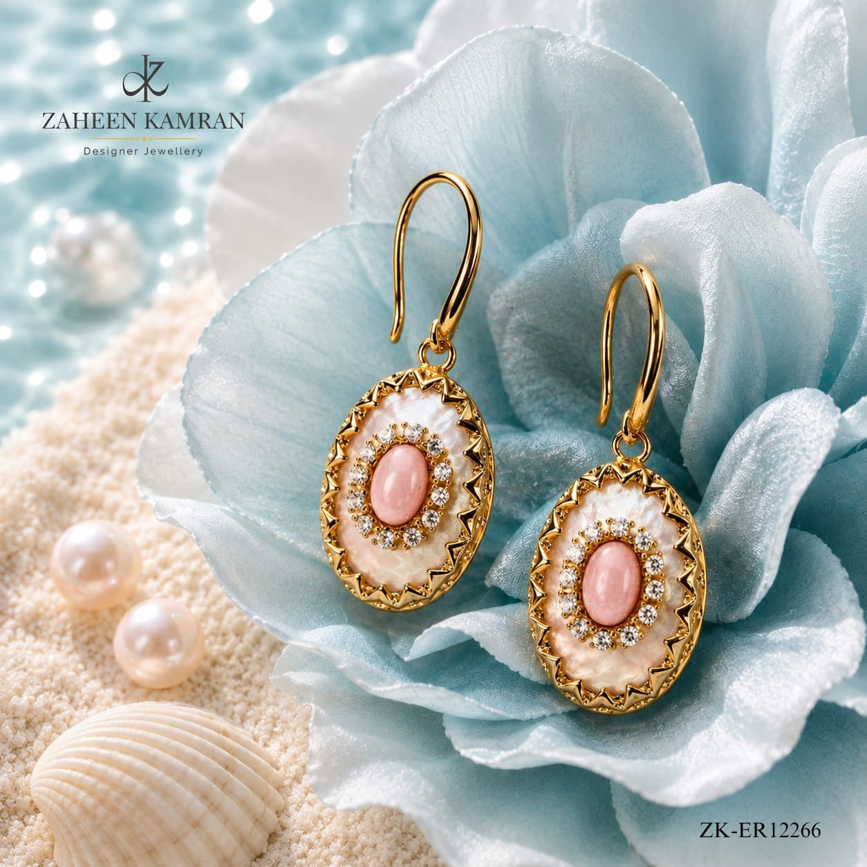 PINK ZIRCONIA EARRINGS