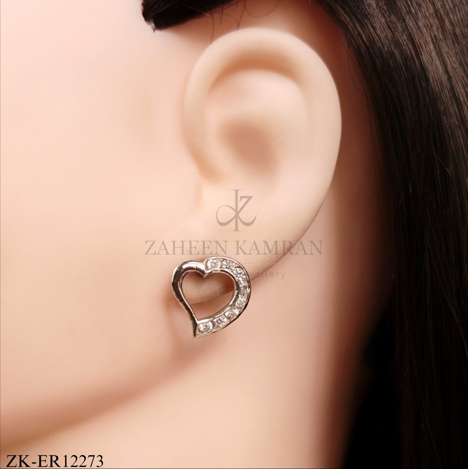 925 HEART SHAPE EARRINGS