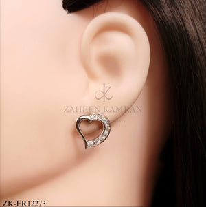  925 HEART SHAPE EARRINGS