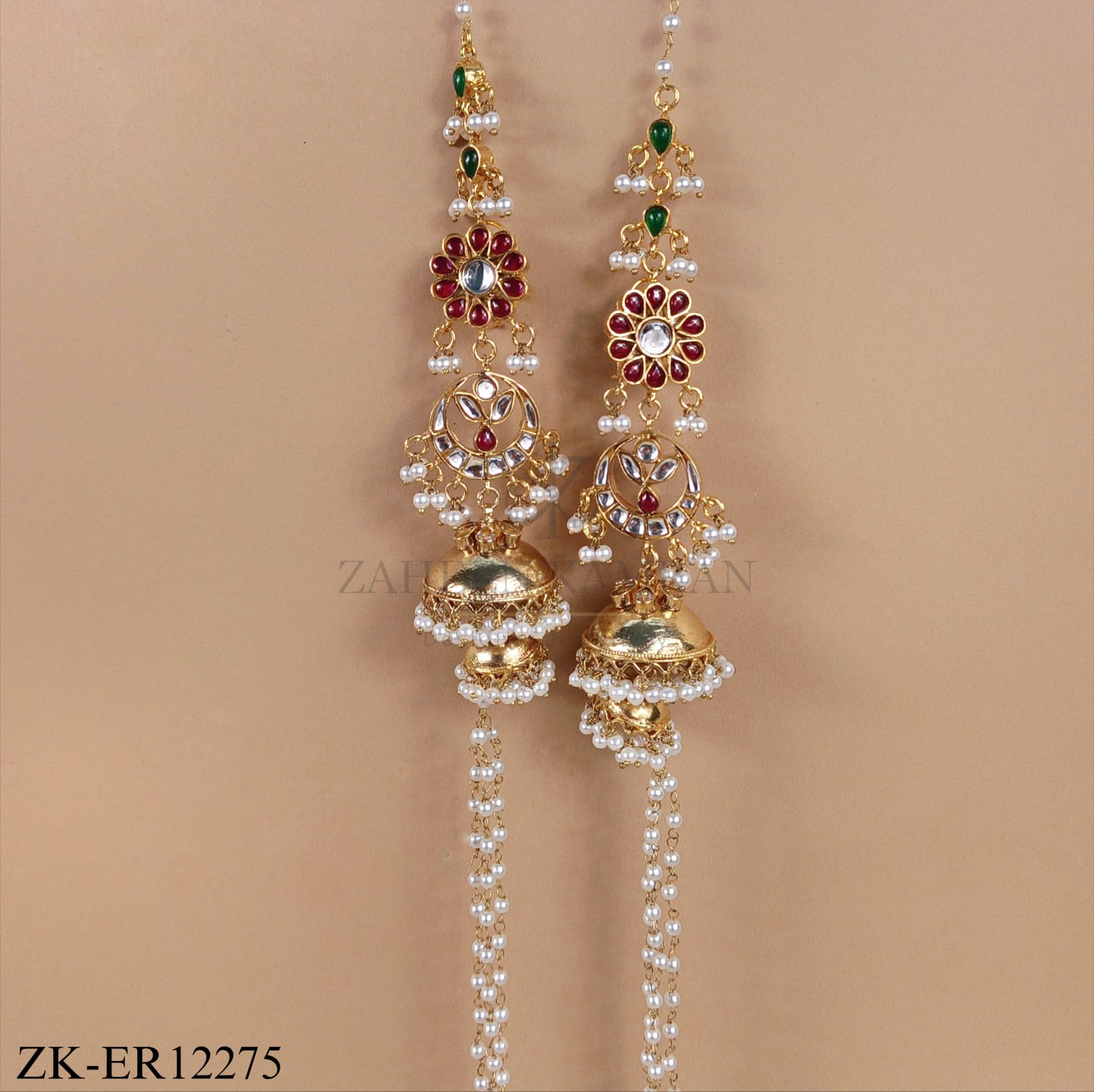 RUBY KUNDAN EARRINGS