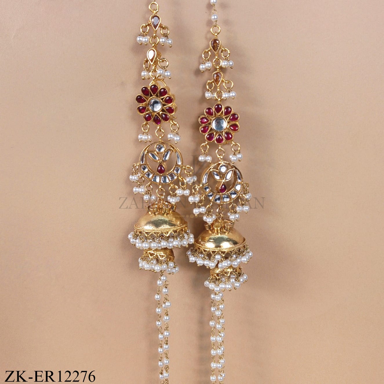RUBY KUNDAN EARRINGS