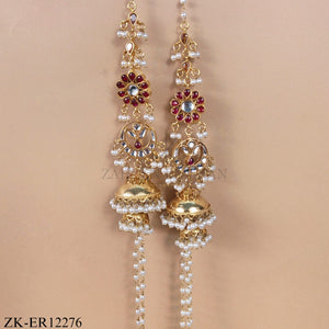 RUBY KUNDAN EARRINGS