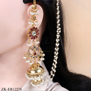 RUBY KUNDAN EARRINGS
