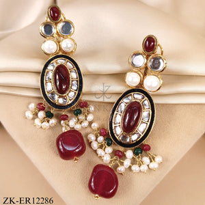 RUBY KUNDAN EARRINGS