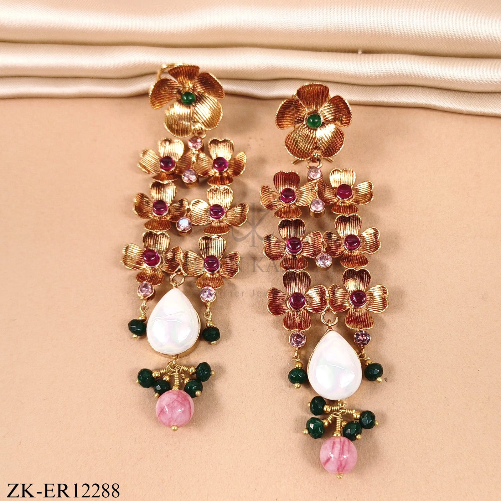 FLORAL MOTIFS EARRINGS