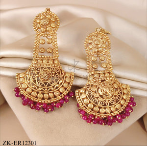 PINK ZIRCONIA EARRINGS