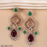 RUBY EMERALD EARRINGS