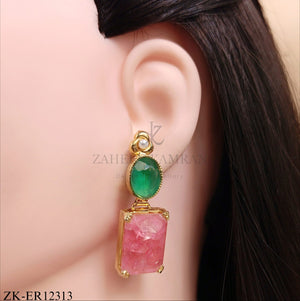 EMERALD FLORA EARRINGS