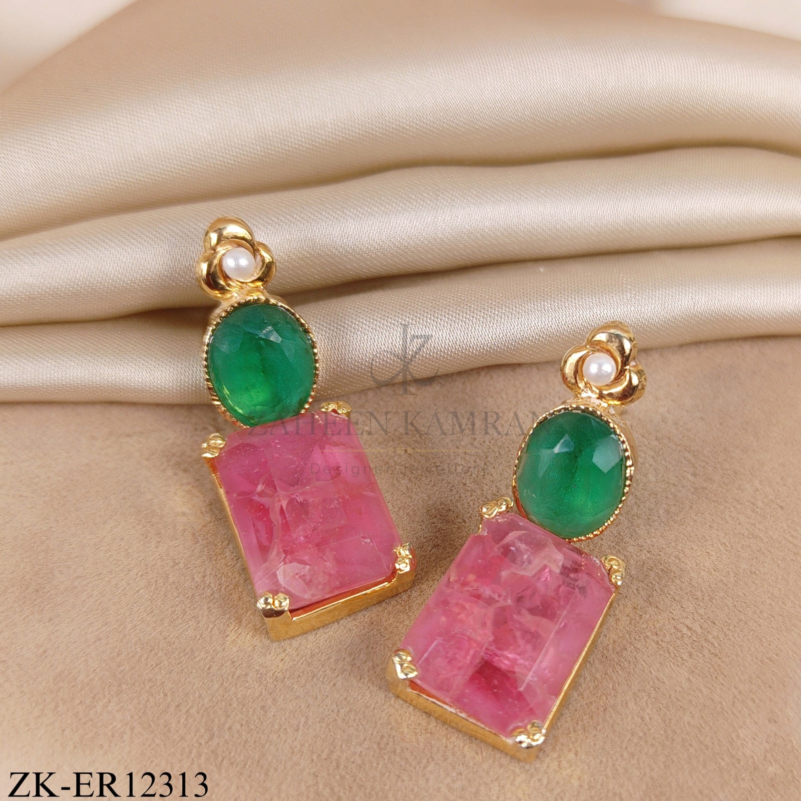 EMERALD FLORA EARRINGS