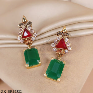 RUBY EMERALD EARRINGS