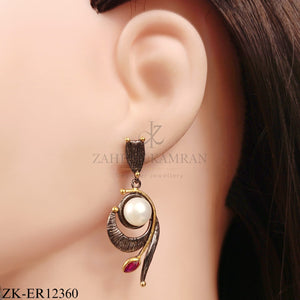 925 LEAF-LIKE EARRINGS