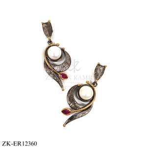 925 LEAF-LIKE EARRINGS