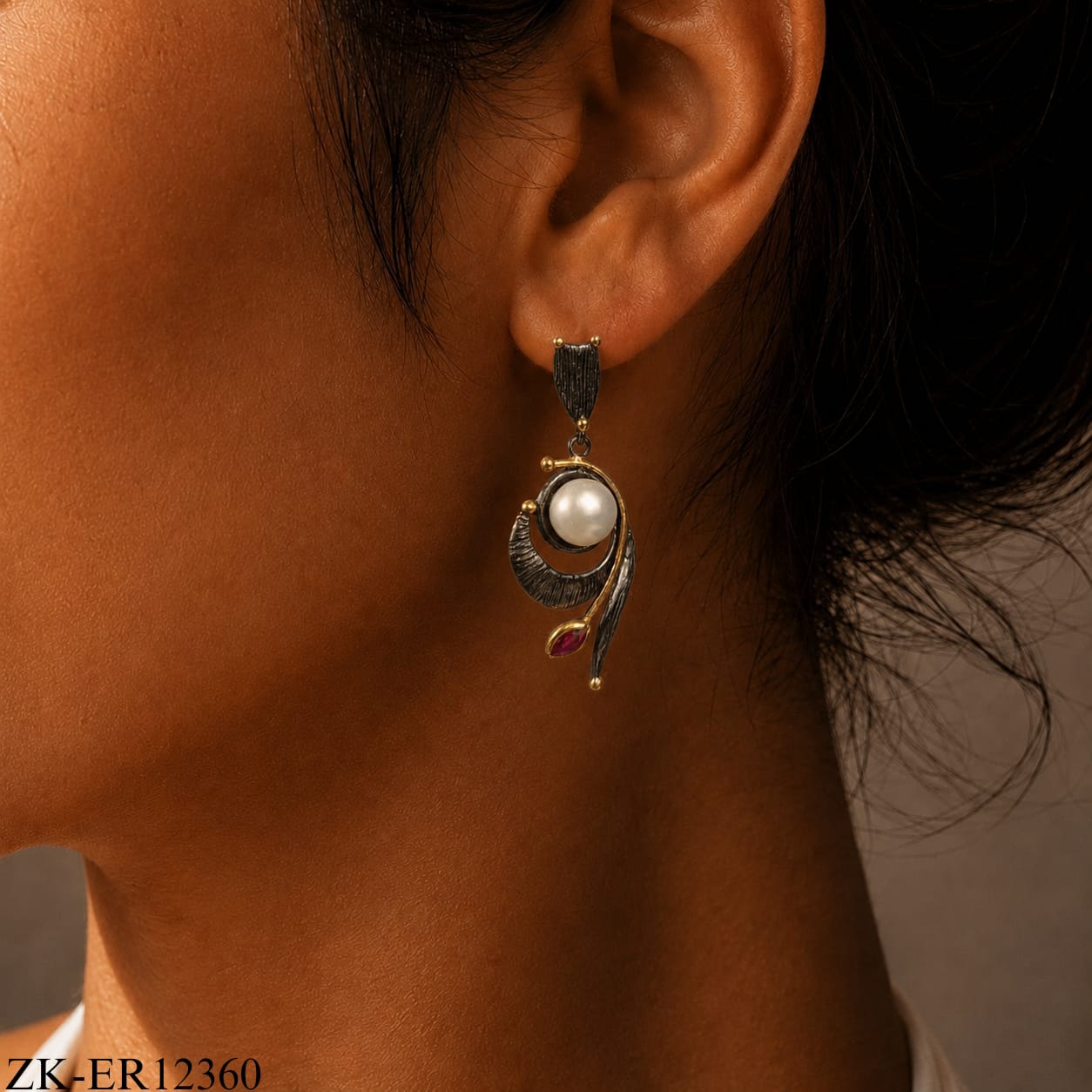 925 LEAF-LIKE EARRINGS
