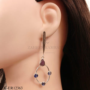 925 SAPPHIRE EARRINGS