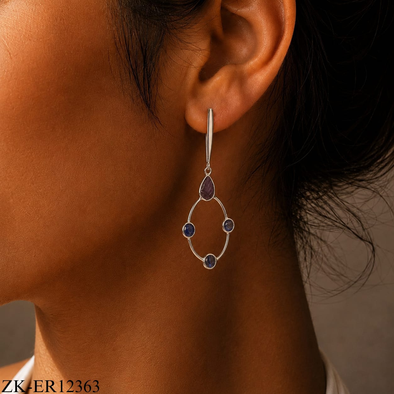 925 SAPPHIRE EARRINGS