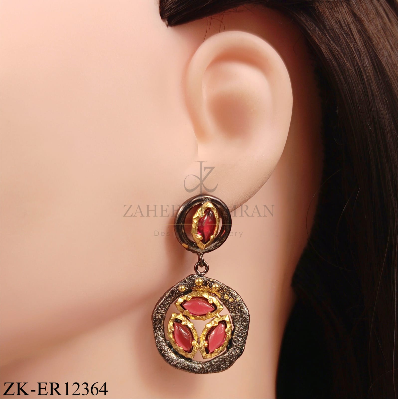 925 RUBY EARRINGS