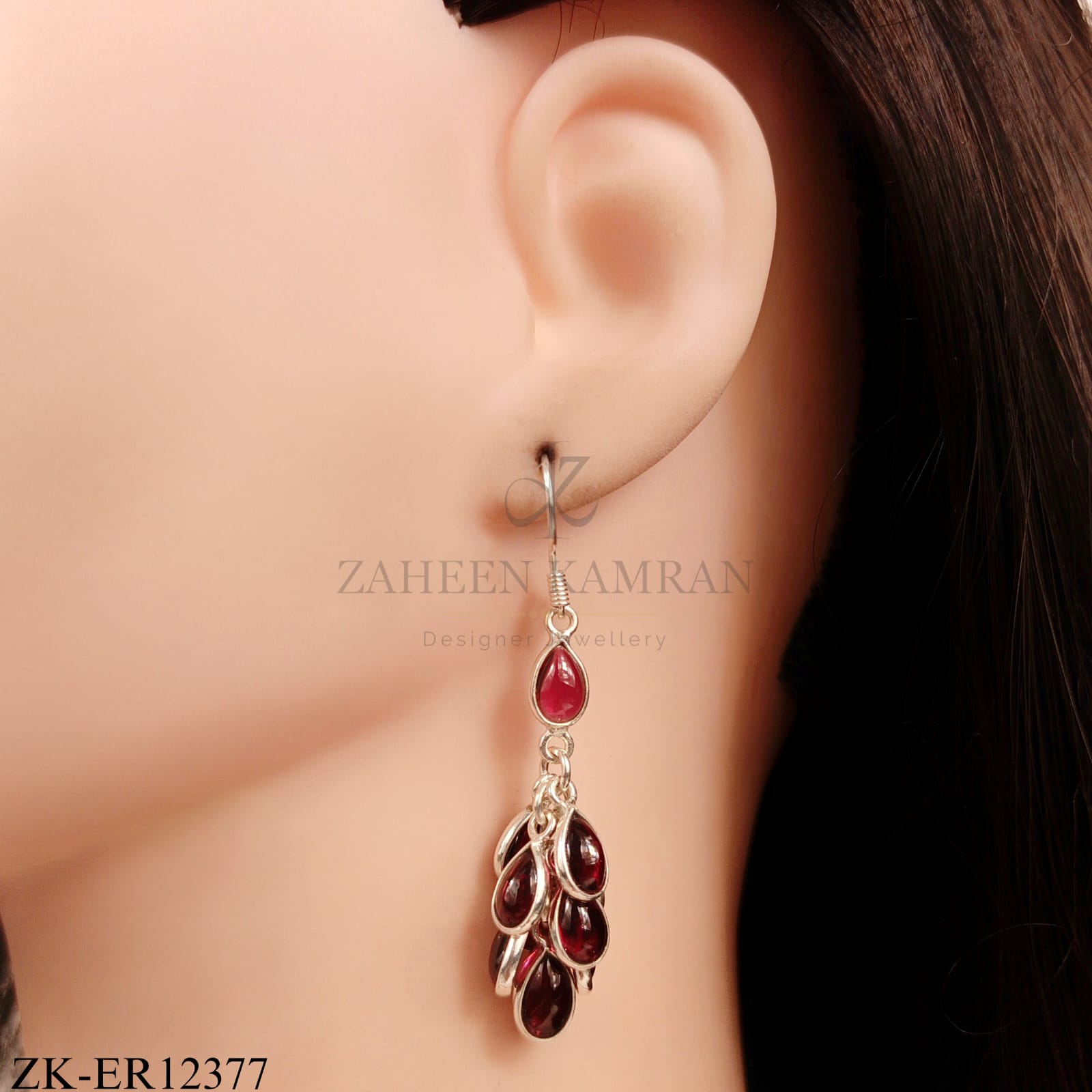 925 FLORA CLUSTER EARRINGS