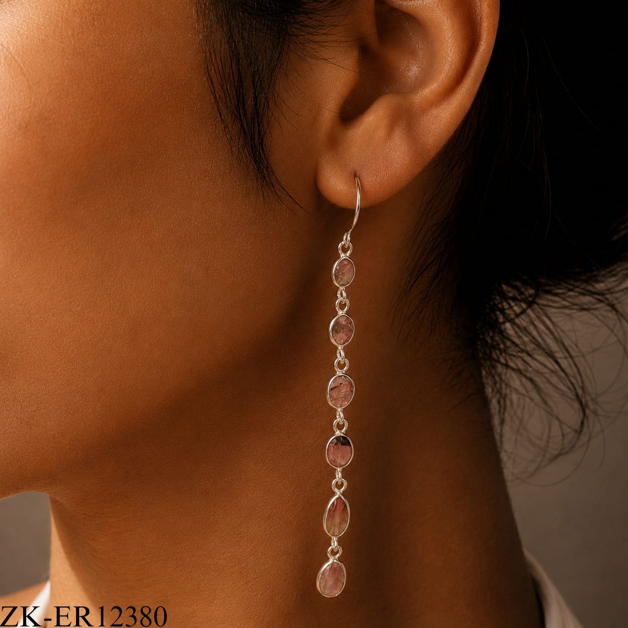 925  MULTI FACETED EARRINGS