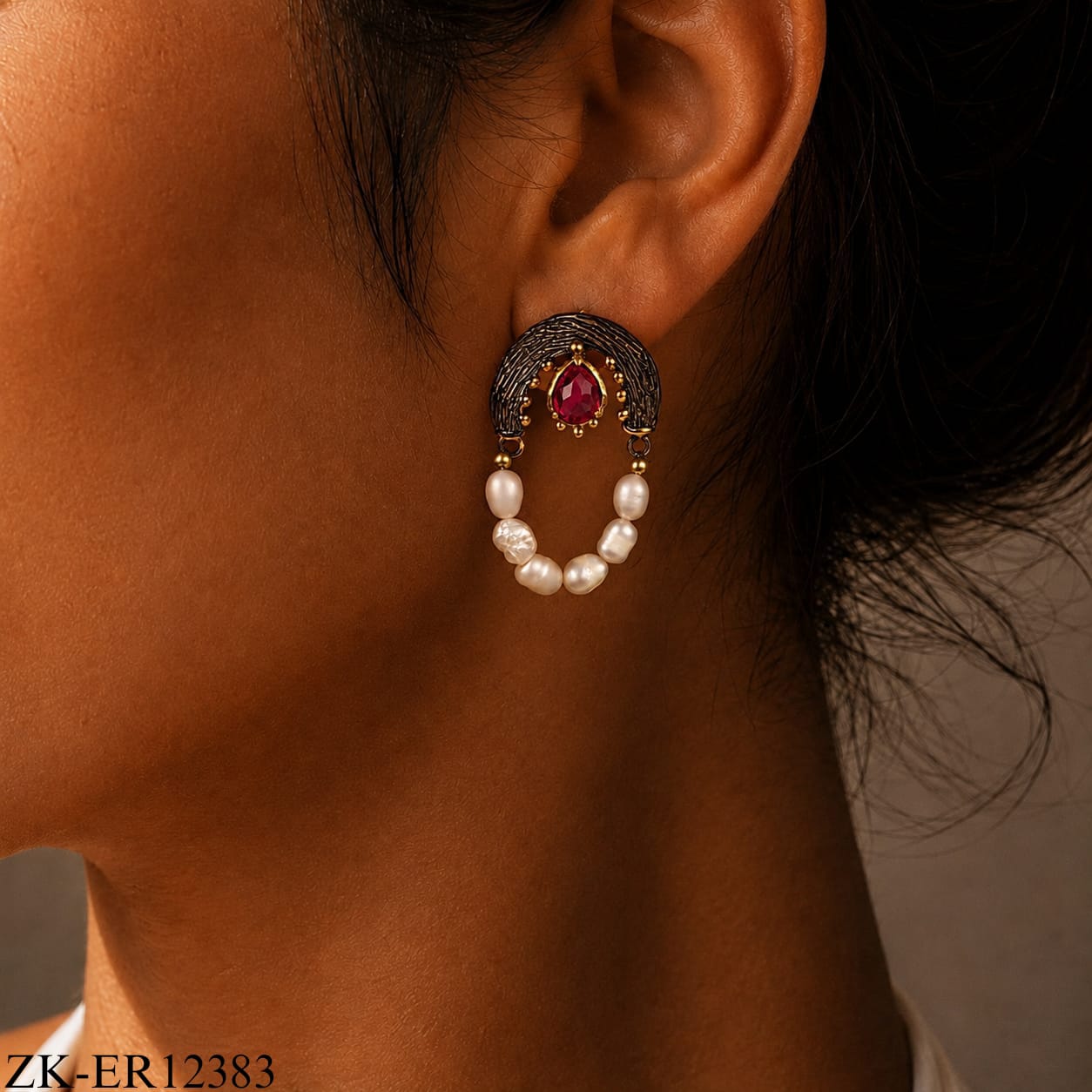 925 PEARL DROPS EARRINGS