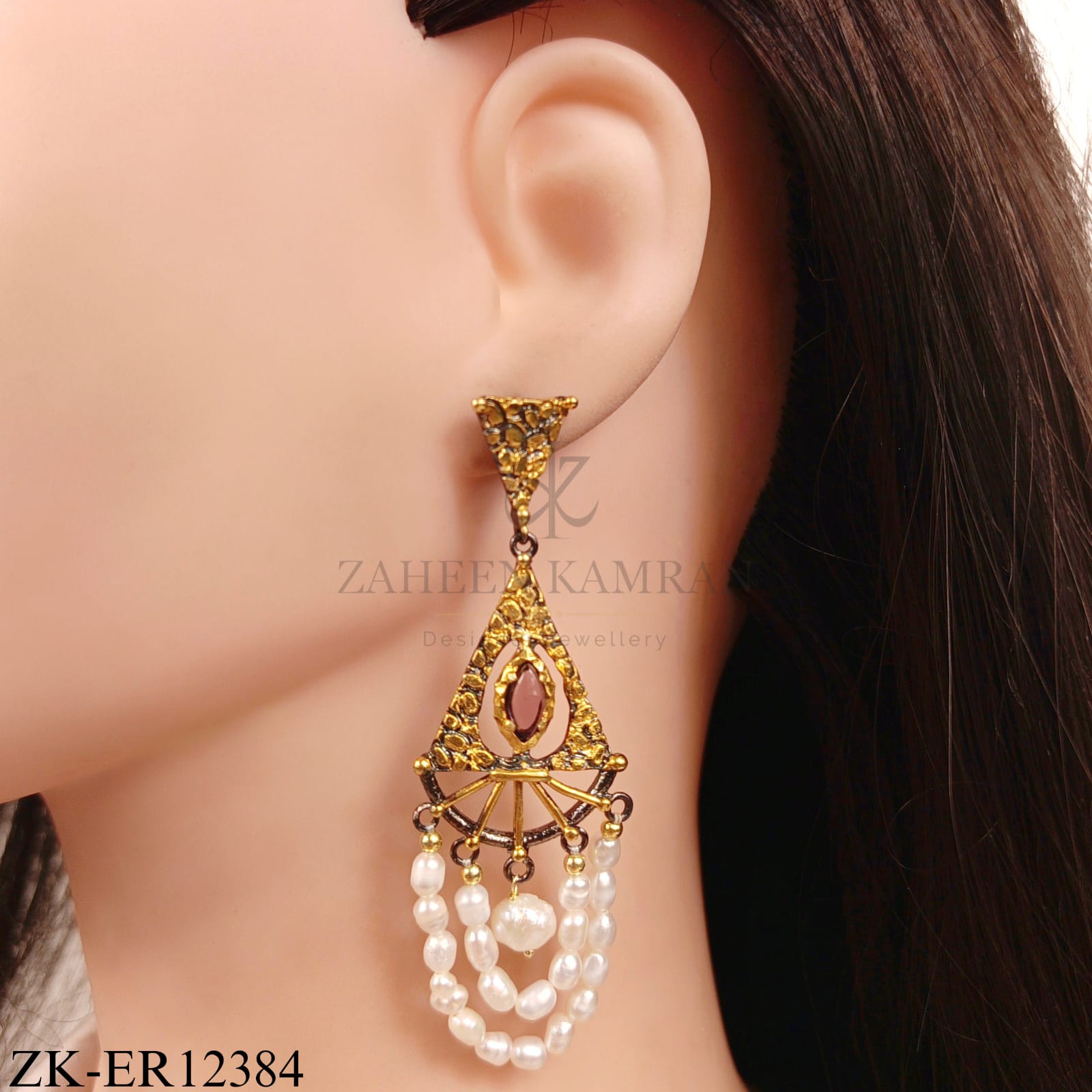 925 PEARLS BEAD EARRINGS