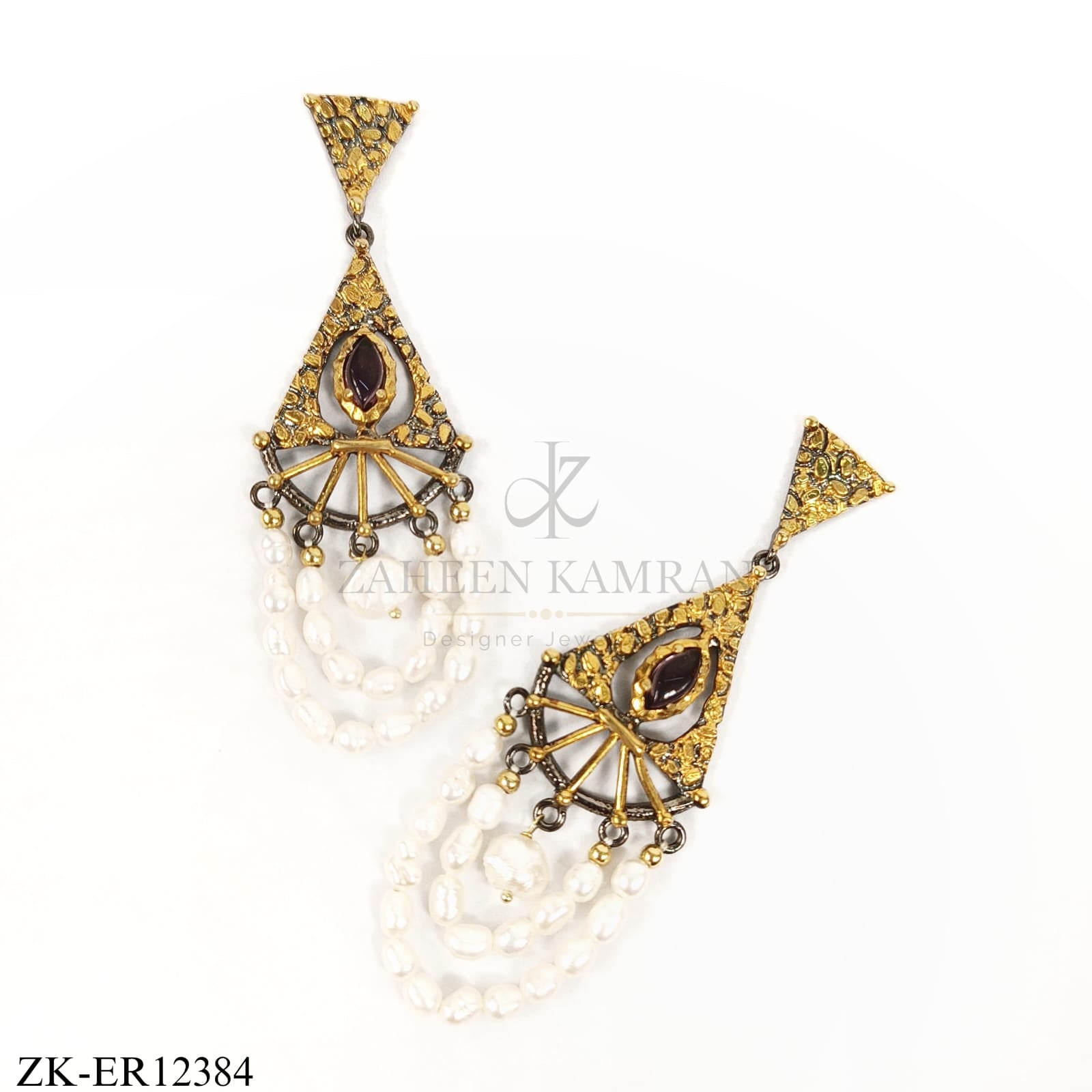 925 PEARLS BEAD EARRINGS