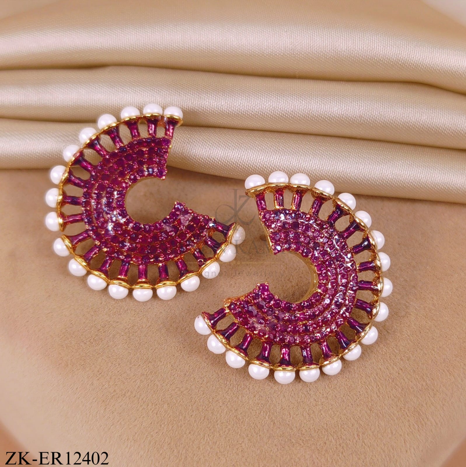 PINK ZIRCONIA EARRINGS