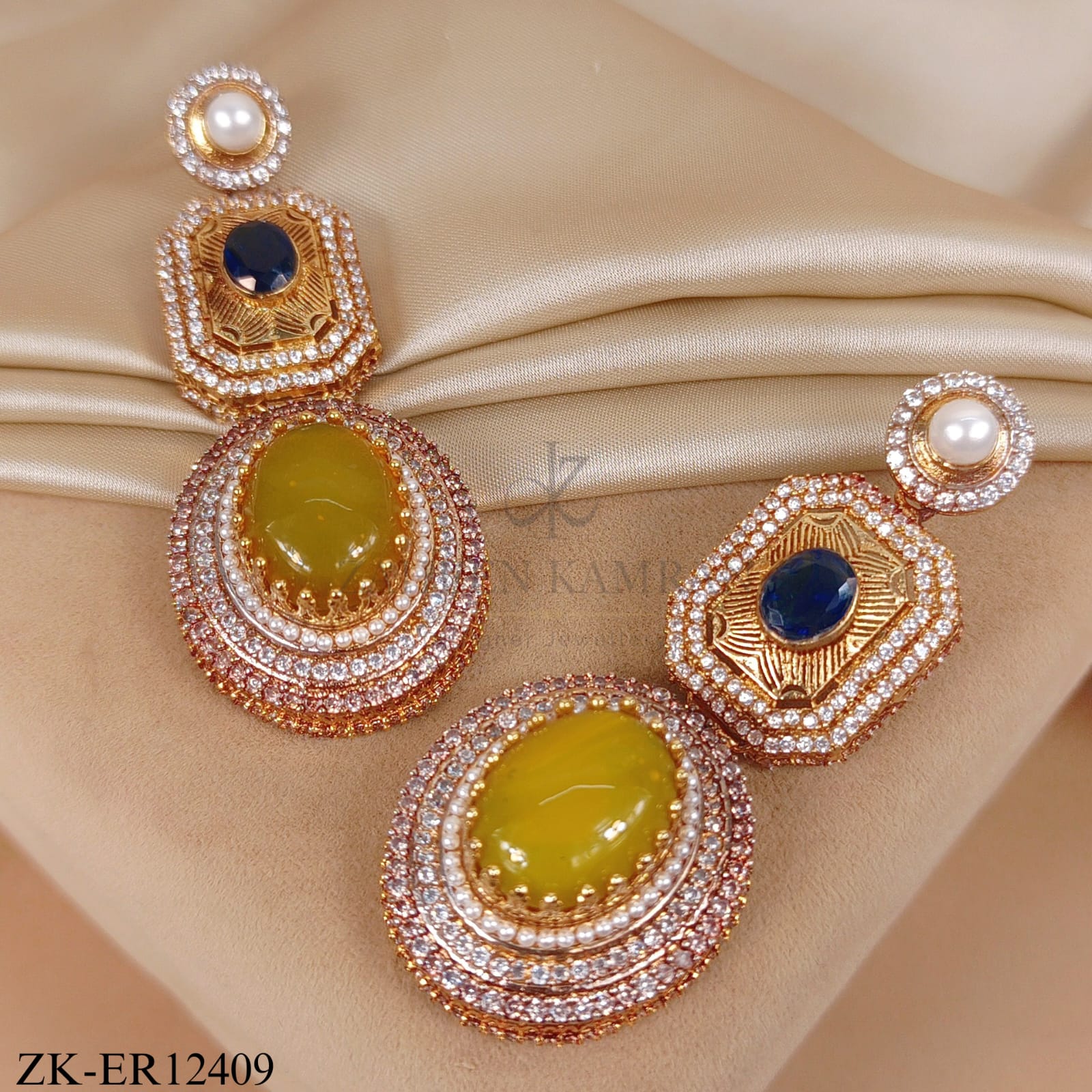YELLOW GEM EARRINGS