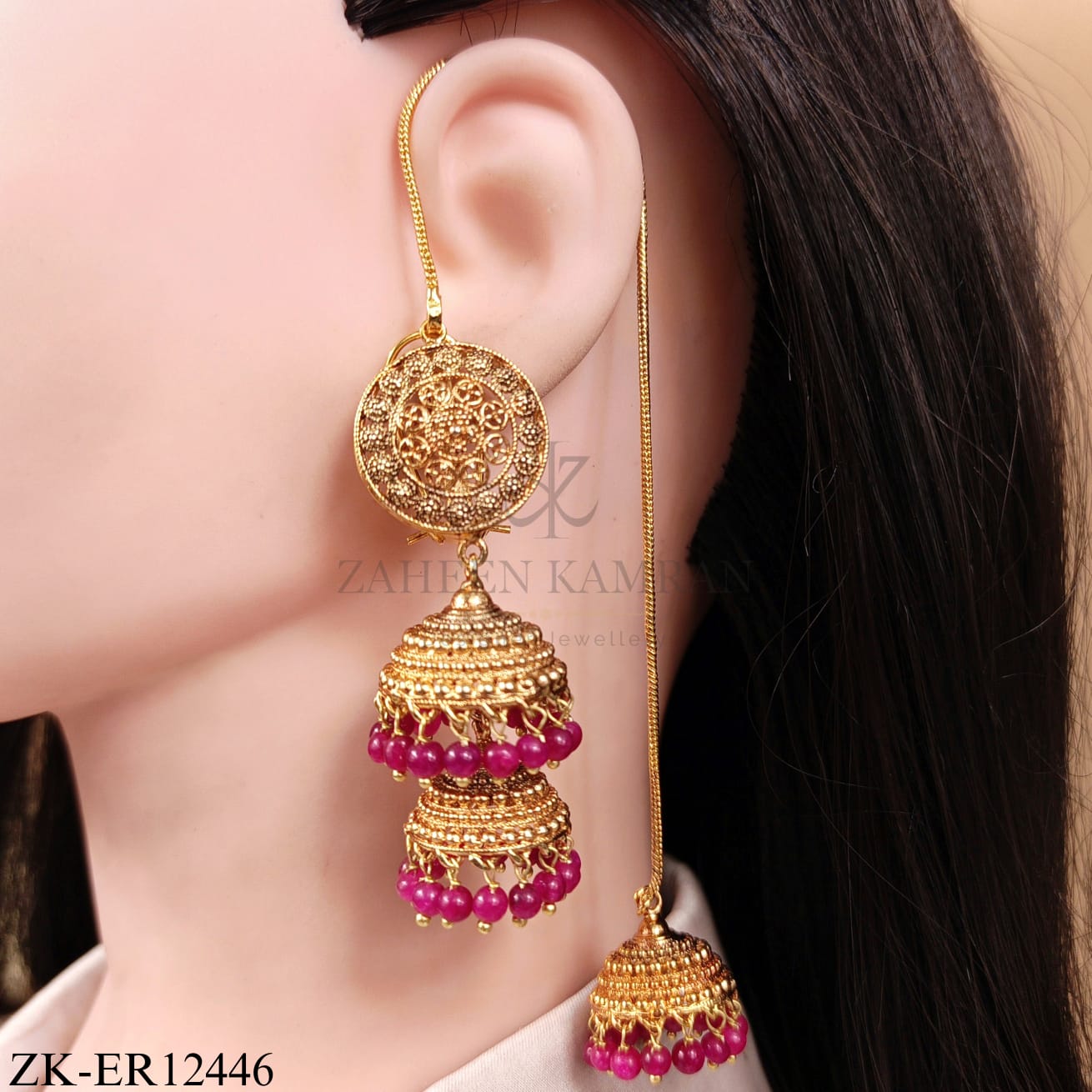 PINK ZIRCONIA EARRINGS