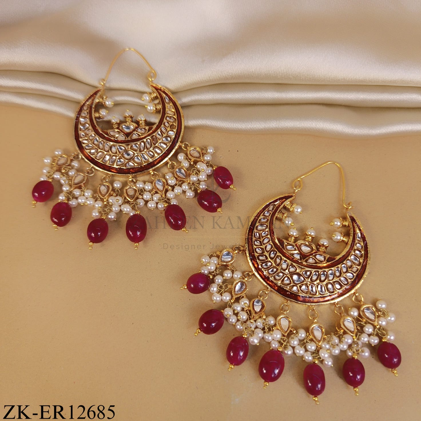 CHANDBALI RUBY EARRINGS