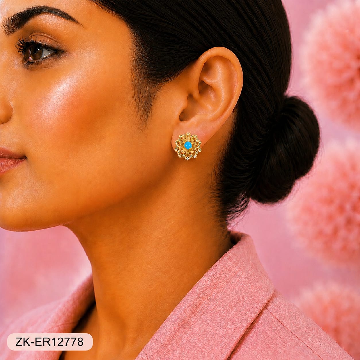 FLORAL SUNBURST EARRINGS