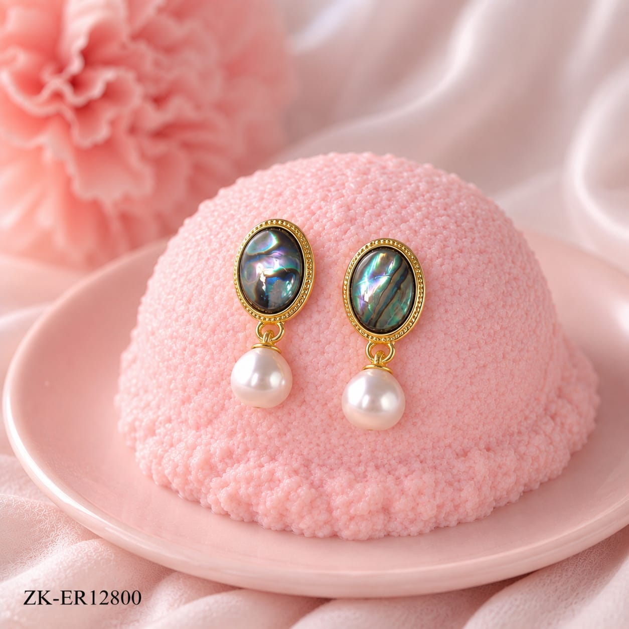 EMERALD PEARL DROP EARRINGS