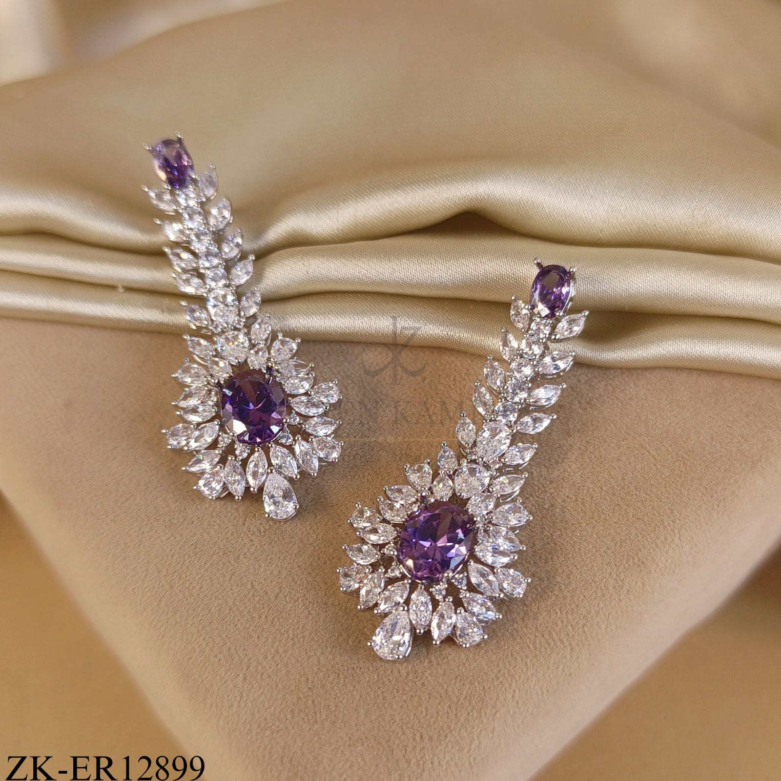 SILVER AMETHYST EARRINGS