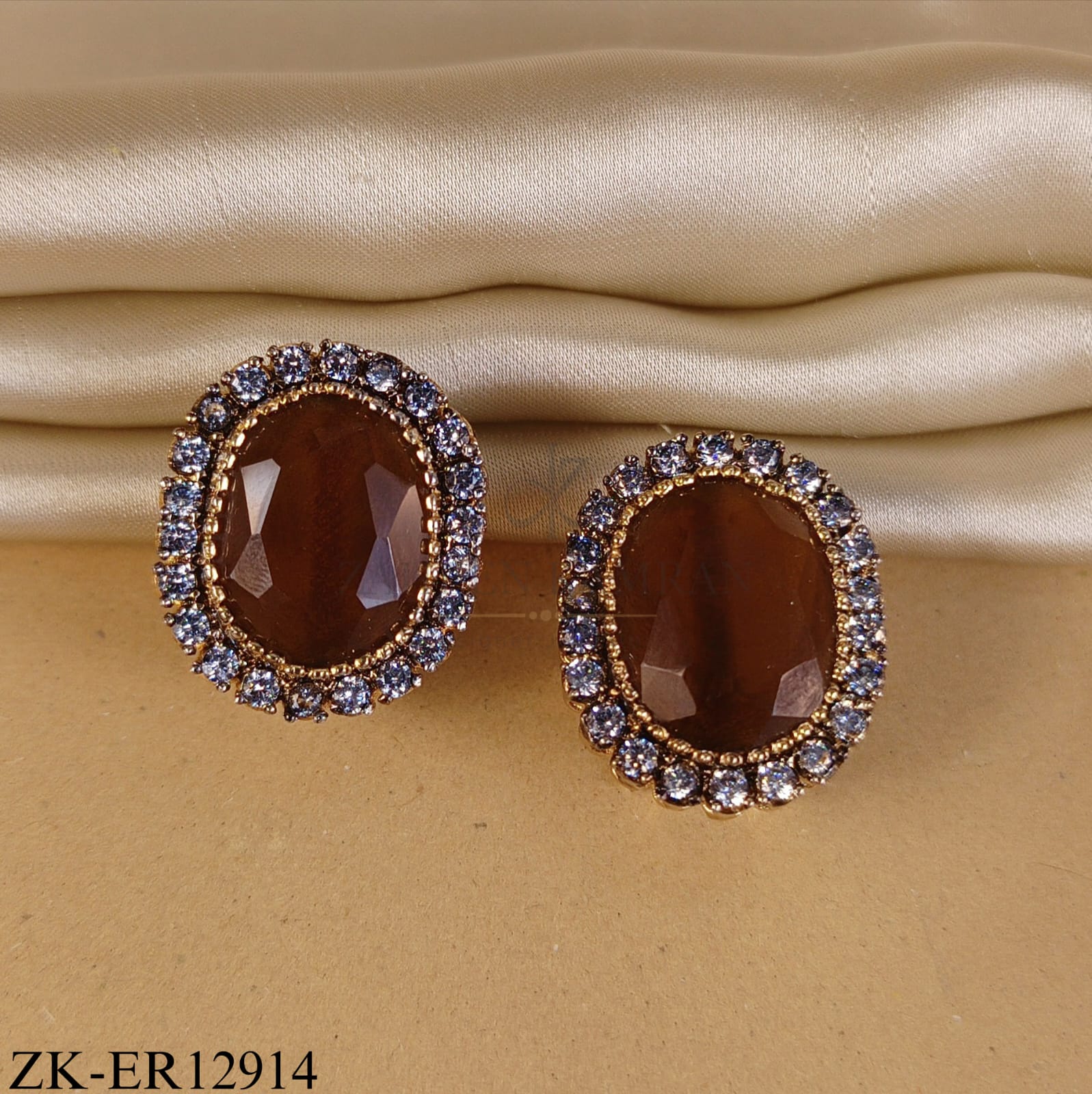 COFFEE SMOKY EARRINGS